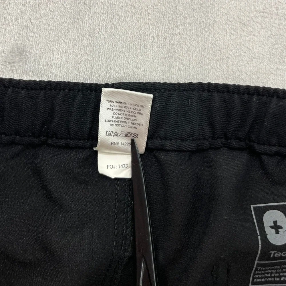 FIGS Scrub Pants Mens Large Black Cargo Technical Collection TM3001 Good